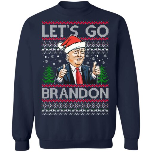 Donald Trump – Let’s Go Brandon Christmas Sweater Shirt Sweatshirt Long Sleeve Hoodie Tank Mug