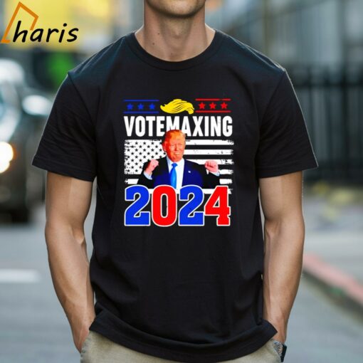 Donald Trump Votemaxing 2024 Looksmaxxing Funny shirt