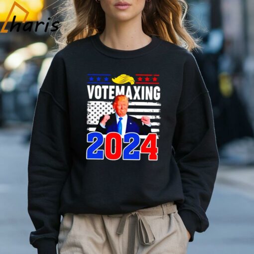 Donald Trump Votemaxing 2024 Looksmaxxing Funny shirt