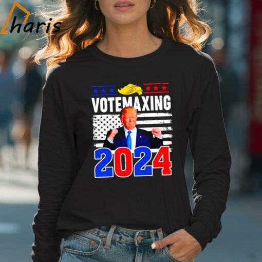 Donald Trump Votemaxing 2024 Looksmaxxing Funny shirt