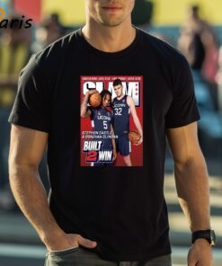 Donovan Clingan And Stephon Castle From UConn Huskies Built 2 Win Cover SLAM 250 Shirt