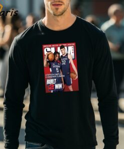 Donovan Clingan And Stephon Castle From UConn Huskies Built 2 Win Cover SLAM 250 Shirt 4