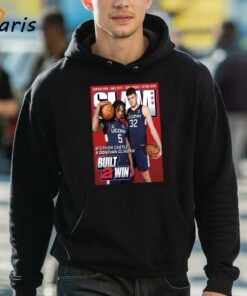Donovan Clingan And Stephon Castle From UConn Huskies Built 2 Win Cover SLAM 250 Shirt 5