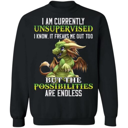 Dragon I am currently unsupervised i know it freaks shirt Shirt Sweatshirt Long Sleeve Hoodie Tank Mug