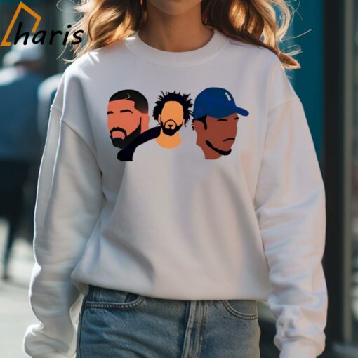 Drake J Cole Kendrick Rapper Art Shirt