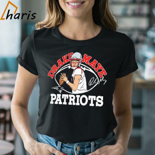 Drake Maye New England Patriots Caricature Player Shirt