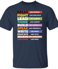 Dream like martin fight like malcolm lead like harriet think shirt 4 Dream like martin fight like malcolm lead like harriet think shirt 5