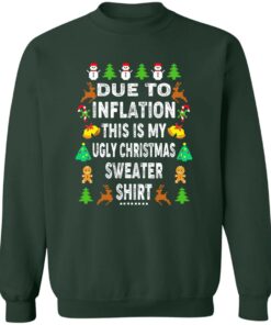 Due to inflation this shirt my ugly Christmas sweater shirt 9 Due to inflation this shirt my ugly Christmas sweater shirt 8