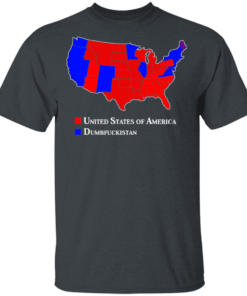Dumbfuckistan Election Map Republican Edition T Shirt 3