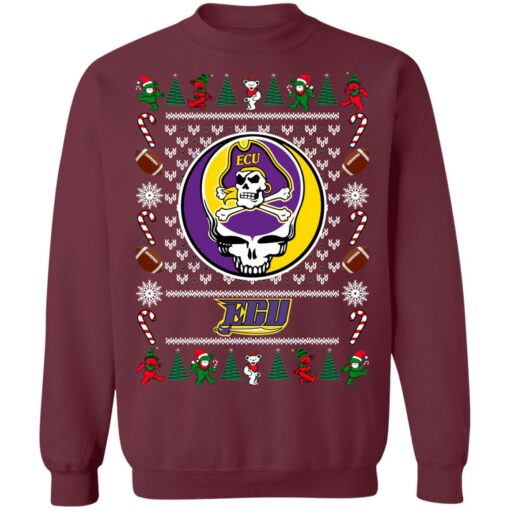 East Carolina Pirates Grateful Dead Ugly Christmas Sweater Shirt Sweatshirt Long Sleeve Hoodie Tank Mug – Tally’s Mojos