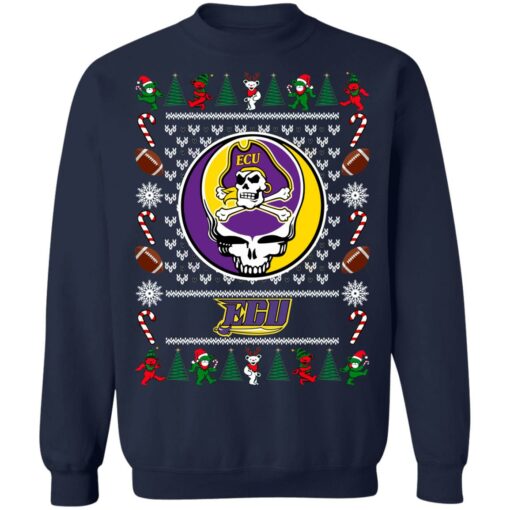 East Carolina Pirates Grateful Dead Ugly Christmas Sweater Shirt Sweatshirt Long Sleeve Hoodie Tank Mug – Tally’s Mojos