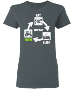 Eat Sleep Farm Repeat Farming T-Shirts, Hoodies, Long Sleeve Shirt