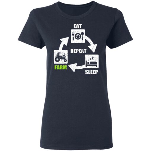 Eat Sleep Farm Repeat Farming T-Shirts, Hoodies, Long Sleeve Shirt