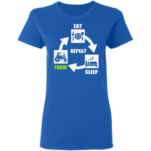 Eat Sleep Farm Repeat Farming T-Shirts, Hoodies, Long Sleeve Shirt