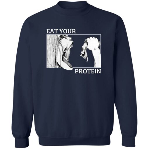 Eat Your Protein Attack On Titan Shirt Shirt Sweatshirt Long Sleeve Hoodie Tank Mug