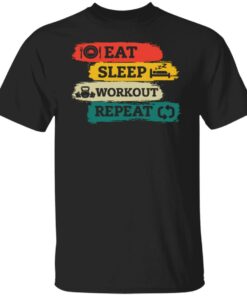 Eat sleep workout repeat sweatshirt Shirt Sweatshirt Long Sleeve Hoodie Tank Mug 4