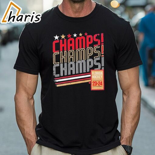 Florida Hockey Champs Champs Champs Shirt