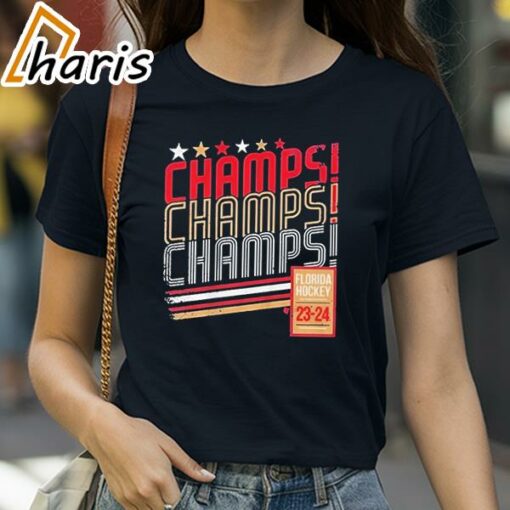 Florida Hockey Champs Champs Champs Shirt