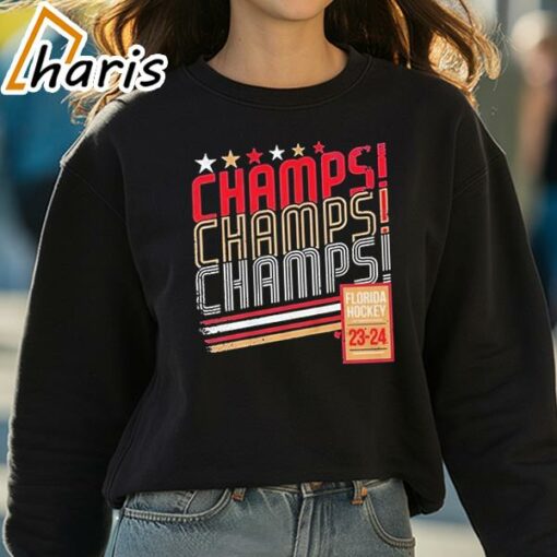 Florida Hockey Champs Champs Champs Shirt