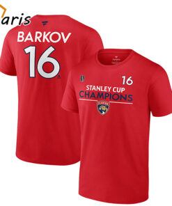 Florida Panthers 2024 Stanley Cup Champions #16 Aleksander Barkov T-Shirt