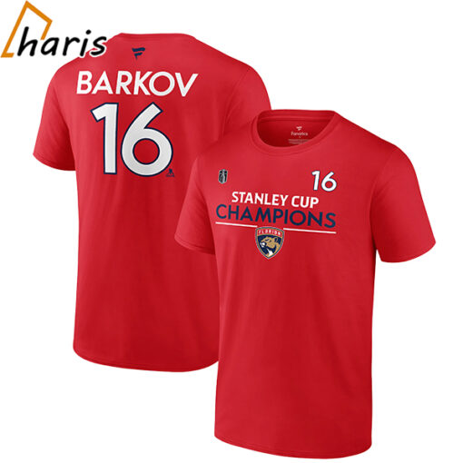 Florida Panthers 2024 Stanley Cup Champions #16 Aleksander Barkov T-Shirt