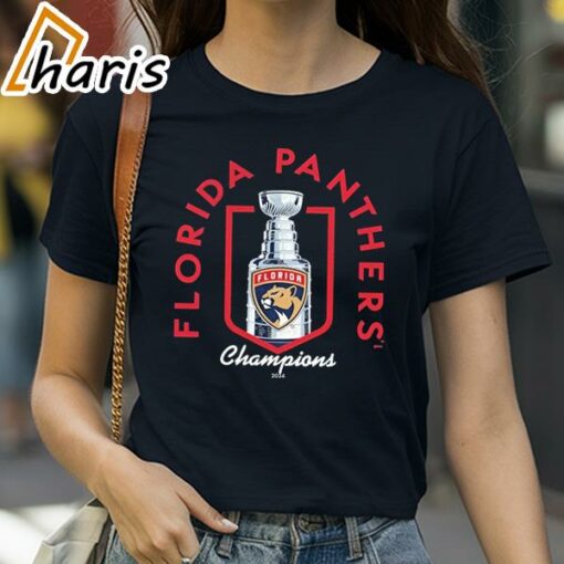 Florida Panthers 2024 Stanley Cup Champions Trophy T-Shirt