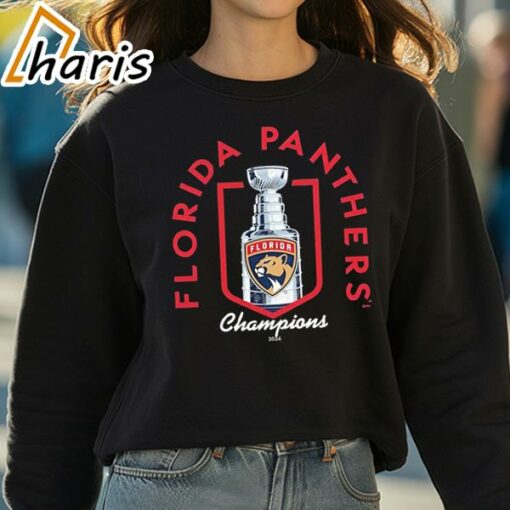 Florida Panthers 2024 Stanley Cup Champions Trophy T-Shirt