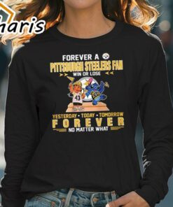 Forever A Pittsburgh Steelers Fan Win Or Lose Stitch Yesterday Today Tomorrow Forever T Shirt 4