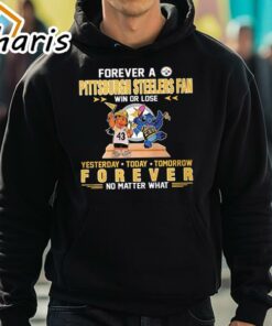 Forever A Pittsburgh Steelers Fan Win Or Lose Stitch Yesterday Today Tomorrow Forever T Shirt 5
