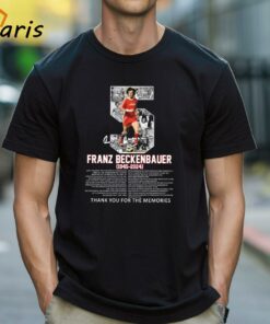 Franz Beckenbauer 1945-2024 Thank You For The Memories Signature T-shirt
