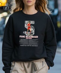 Franz Beckenbauer 1945 2024 Thank You For The Memories Signature T shirt 3