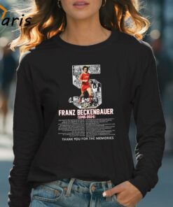 Franz Beckenbauer 1945 2024 Thank You For The Memories Signature T shirt 4