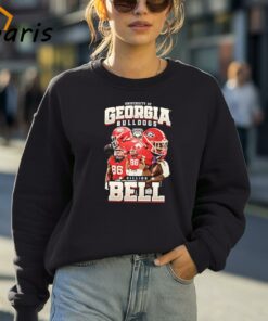 Georgia Bulldogs NCAA Football Dillon Bell Player Collage Poster Shirt 4