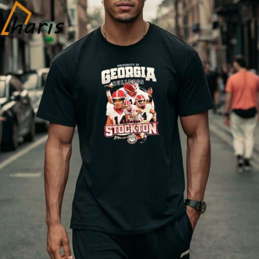 Georgia NCAA Football Gunner Stockton Player Collage Shirt