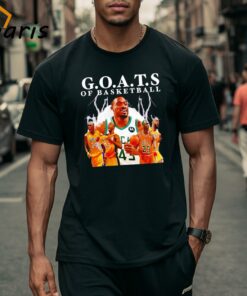 Goats Of Basketball Lakers Bucks And Bulls Basketball Team Shirt