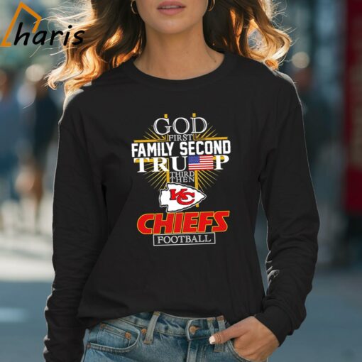 God First Family Second Trump Kansas City Chiefs Football Shirt