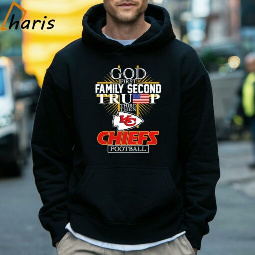 God First Family Second Trump Kansas City Chiefs Football Shirt