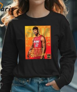 Gold Metal Jimmy Butler Miami Heat On Slam 249 Lastest Issues Cover Heat Warning T shirt 3