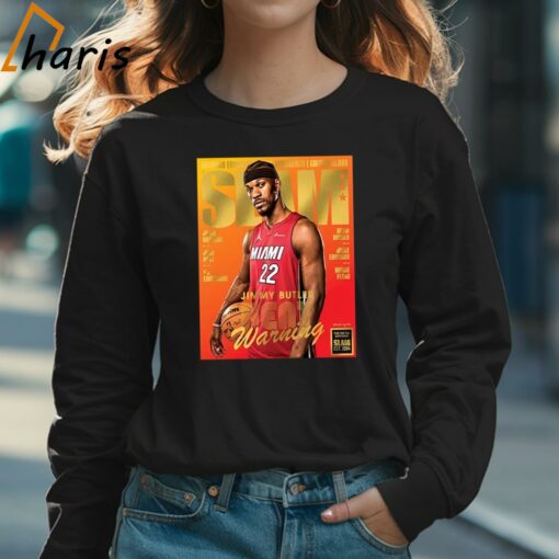 Gold Metal Jimmy Butler Miami Heat On Slam 249 Lastest Issues Cover Heat Warning T-shirt