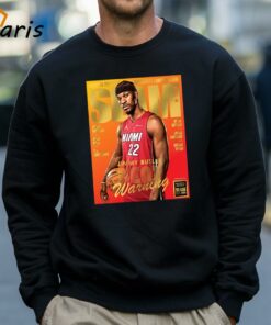 Gold Metal Jimmy Butler Miami Heat On Slam 249 Lastest Issues Cover Heat Warning T shirt 4