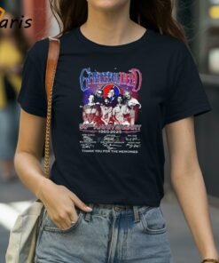 Grateful Dead 50th Anniversary 1965-2025 Thank You For The Memories Signatures T-shirt