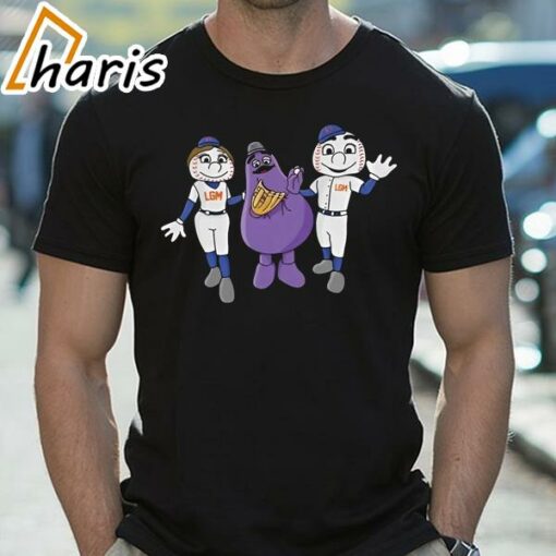 Grimace Mets And Friends Shirt