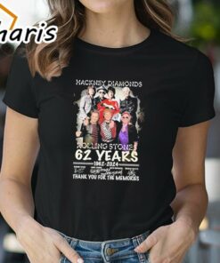 Hackney Diamonds The Rolling Stones 62 Years 1962-2024 Signature Thank You For The Memories T-Shirt