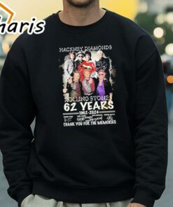 Hackney Diamonds The Rolling Stones 62 Years 1962 2024 Signature Thank You For The Memories T Shirt 4