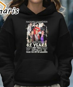 Hackney Diamonds The Rolling Stones 62 Years 1962 2024 Signature Thank You For The Memories T Shirt 5