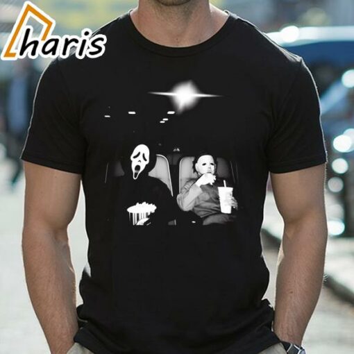 Halloween Michael Myers and Ghost Face Shirt, Halloween Horror Movie Fan