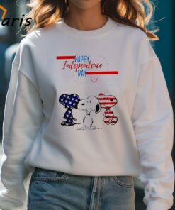 Happy 4th July Independence American Flag Snoopy Shirt 4