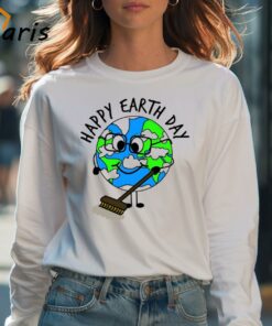 Happy Earth Day Planet Sweeping Cleaning Shirt 4