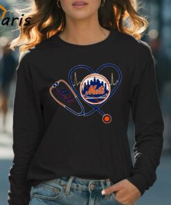 Heartbeat Nurse Love New York Mets Shirt 4