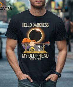 Hello Darkness My Old Friend Solar Eclipse 2024 Stream Snoopy Shirt